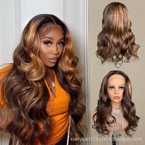 Raw Indian Cuticle Aligned Virgin Human Hair Hd Lace Frontal Closure Wig Pre Plucked Deep Wave 13X4 Lace Front Human Hair Wigs
